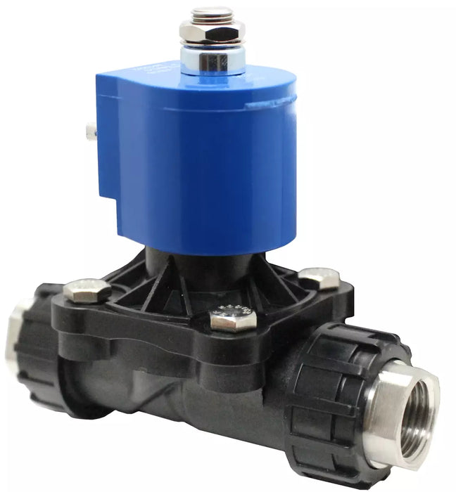True Union NSF Food-Safe Solenoid Valves – 110V, Normally Closed (½" & ¾")